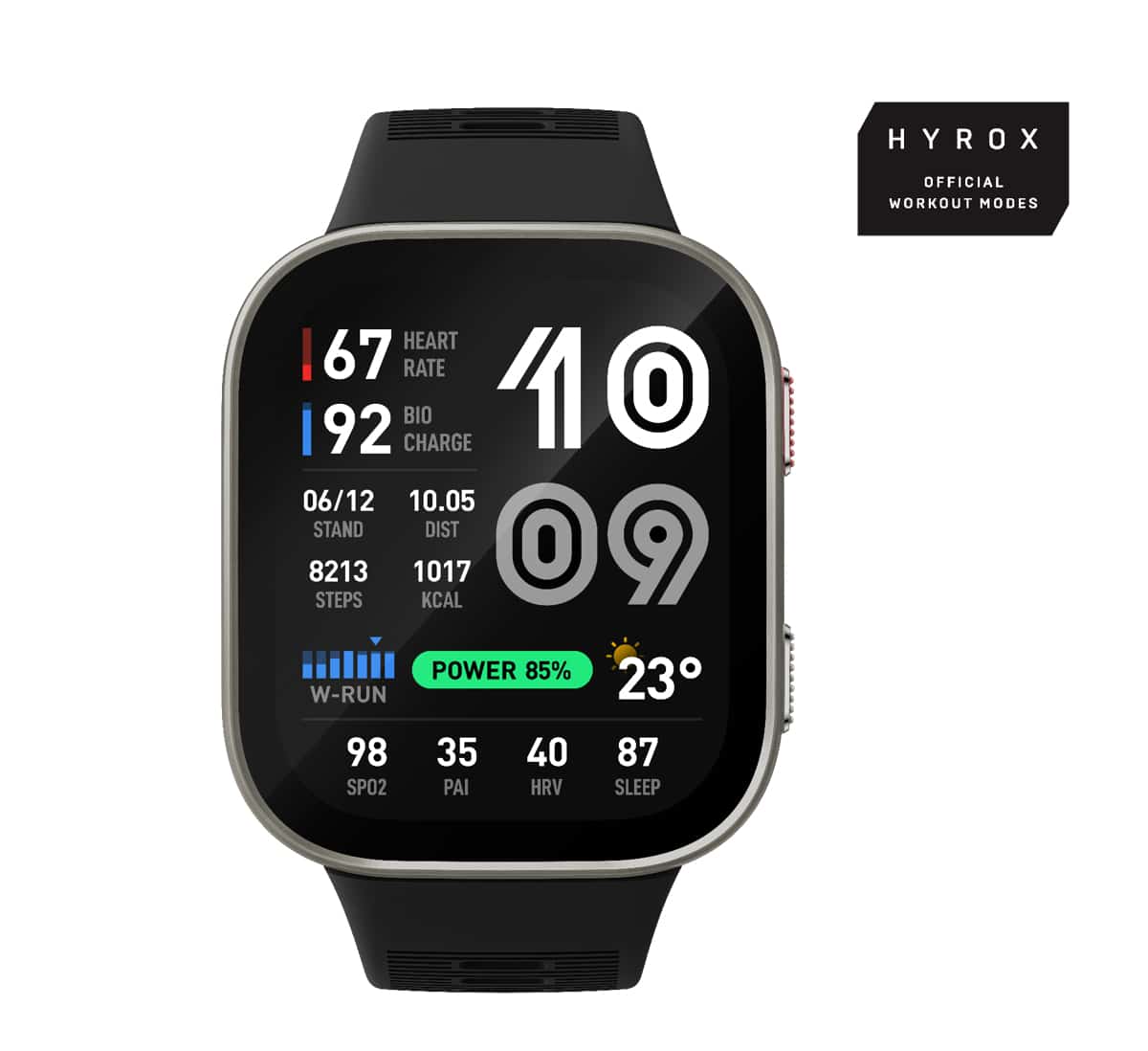 Amazfit Bip Max 5,26 cm (2.07") AMOLED Digitaal 432 x 514 Pixels Touchscreen Zilver Wifi GPS - Afbeelding 2
