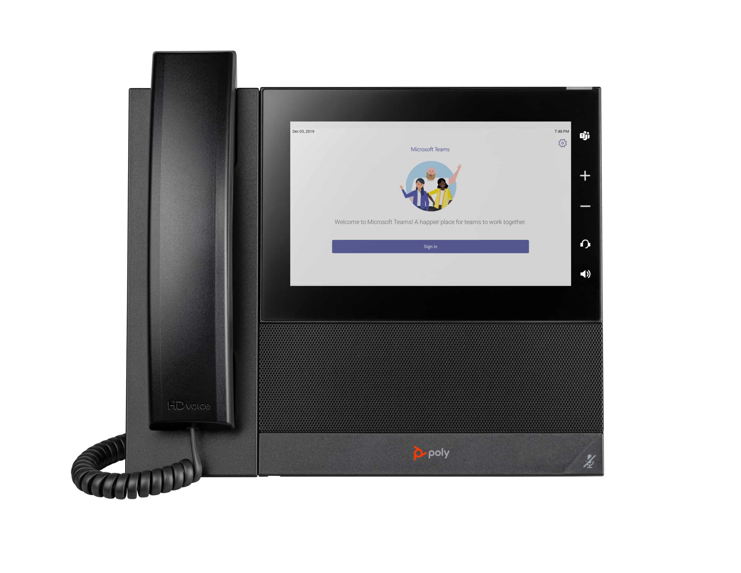 HP Poly CCX 600 zakelijke mediatelefoon voor Microsoft Teams met PoE-ondersteuning GSA/TAA