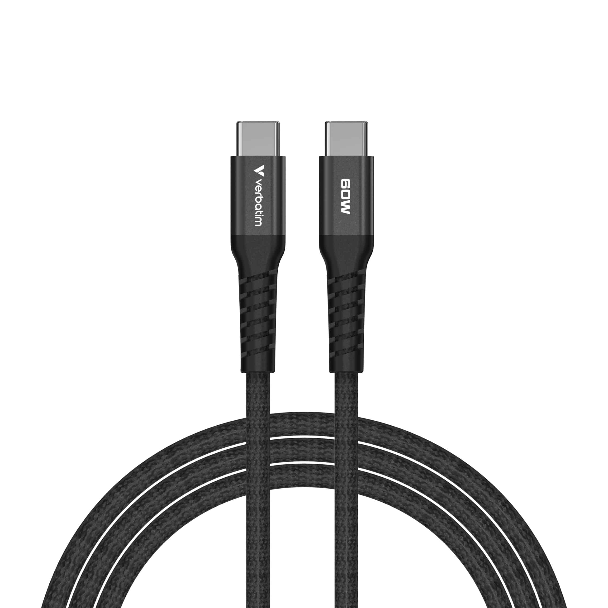 Verbatim Sync & Charge Magnetische Kabel - 60W USB-C naar USB-C 120 cm Zwart - Afbeelding 3
