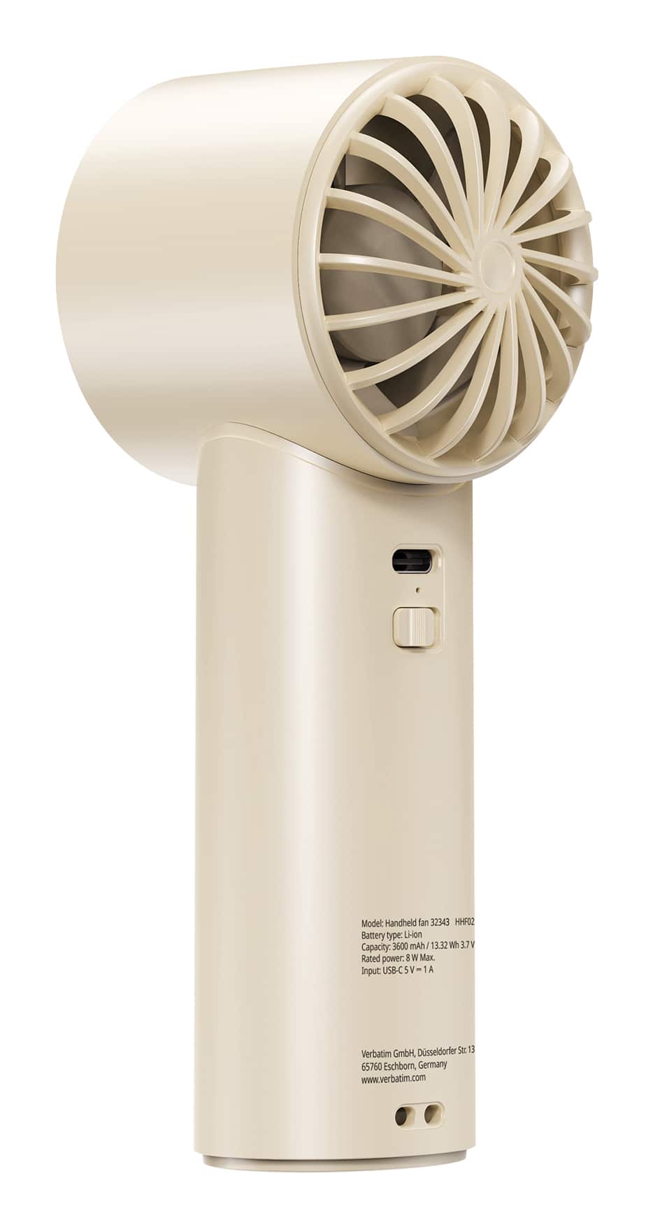 Verbatim Cool 'n' Go Ice Touch Handventilator - Wit/Zilver - Afbeelding 4