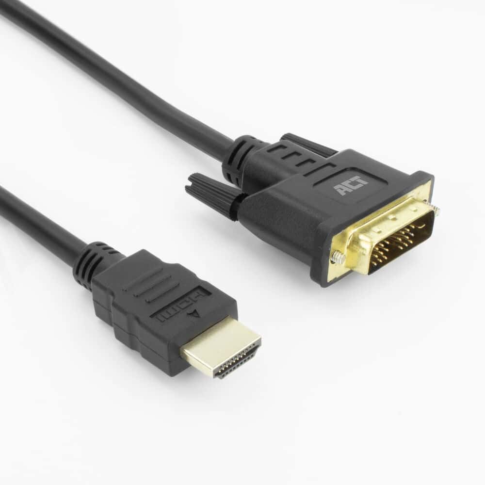 ACT AK3737 video kabel adapter 5 m HDMI Type A (Standaard) DVI-D Zwart