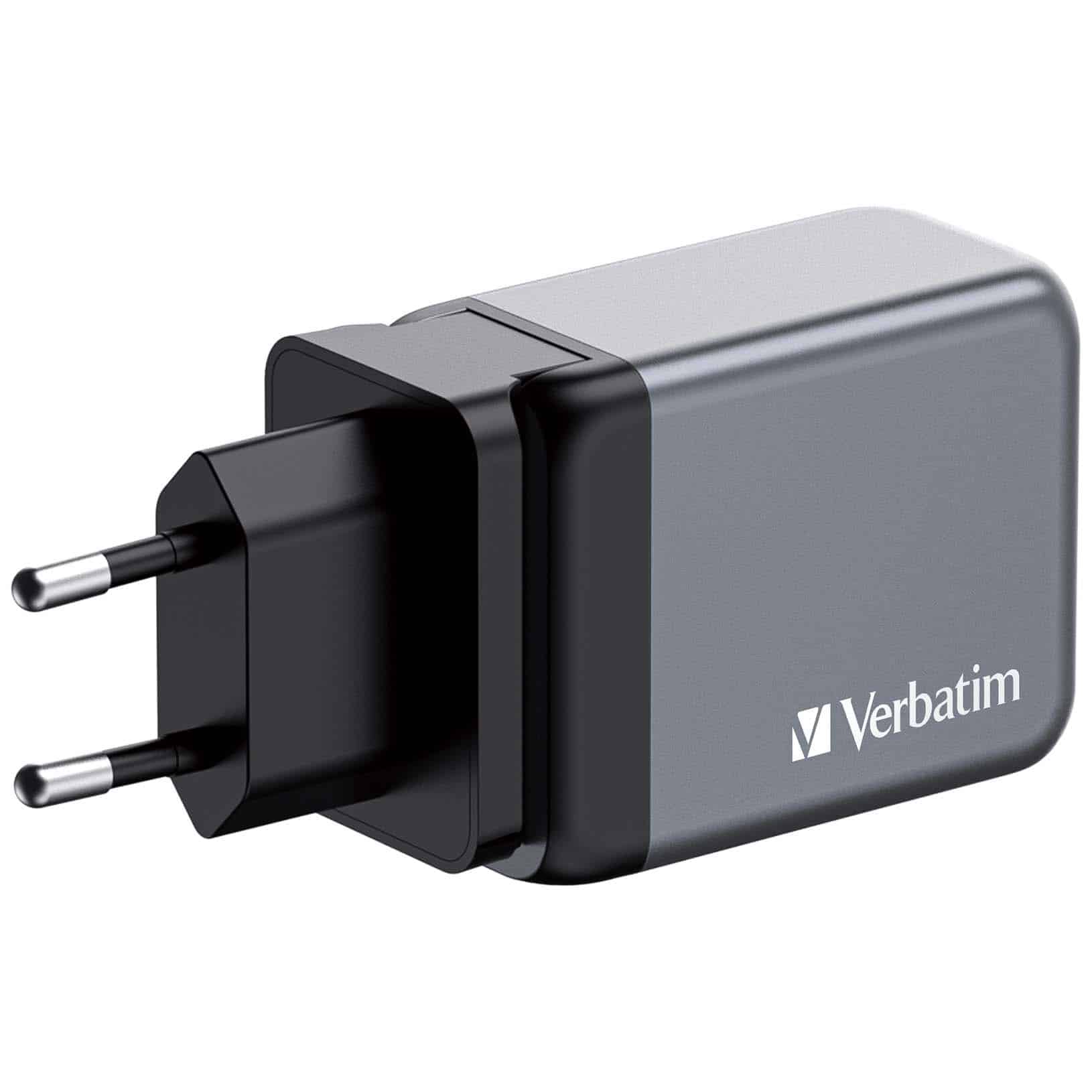 Verbatim 65 W GaN-wandoplader met drie poorten 2 x USB-C PD 65 W / 1 x USB-A QC 3.0 (EU/VK/VS) - Afbeelding 3