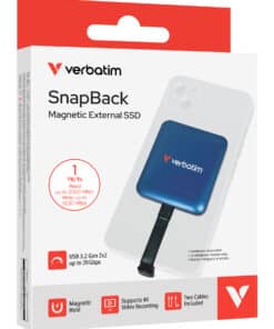 Verbatim Snapback SSD 1TB Blauw Metallic - Afbeelding 3