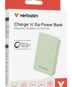 Verbatim Charge 'n' Go Essentials Magnetische draadloze powerbank 10000 mAh Groen - Afbeelding 3