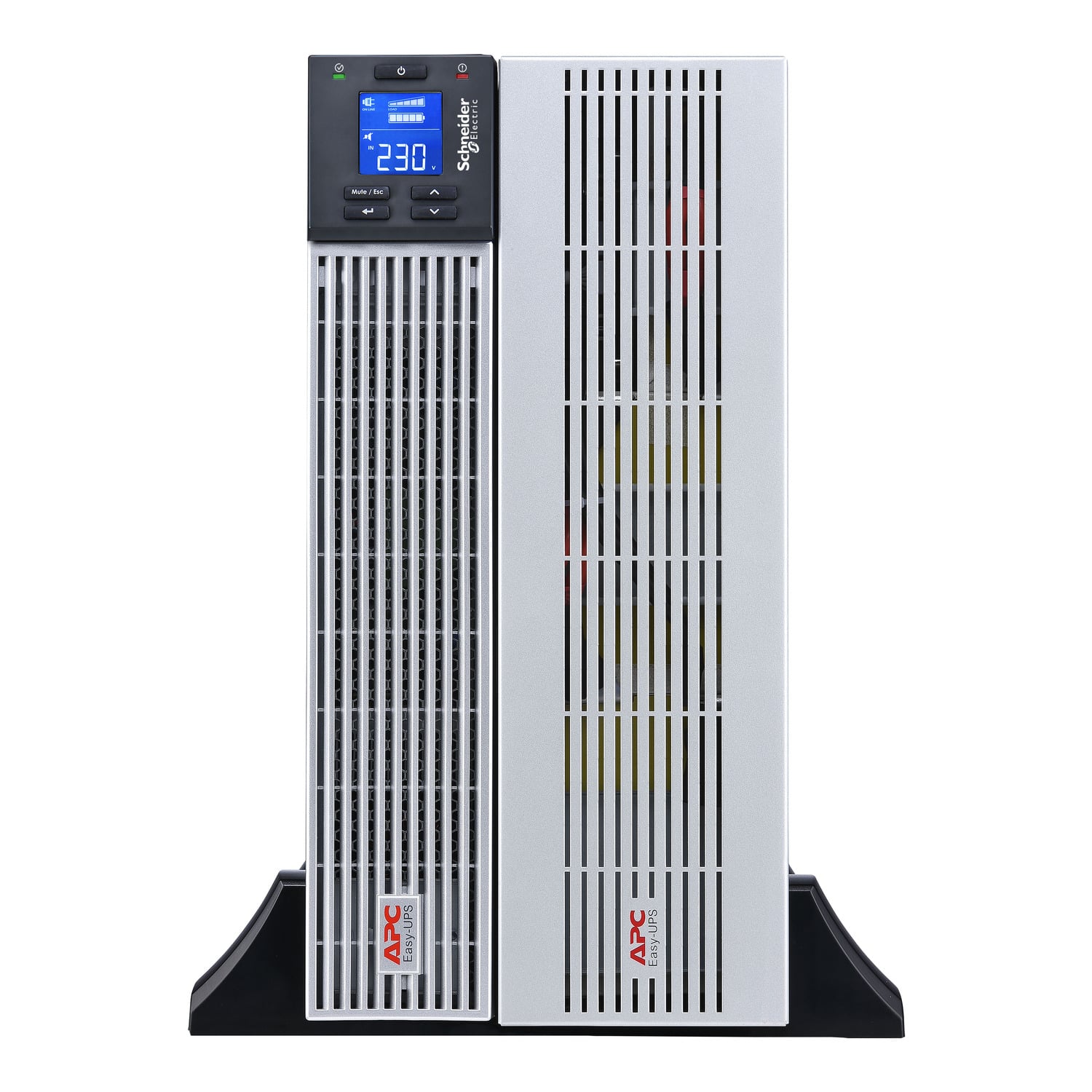 APC Easy UPS On-Line, 6kVA/6kW, Lithium-ion, Rack/Tower 5U, 230V, 1 harde draad (1P+N+E) uitgang, Intelligente kaartsleuf, verlengde runtime, met railkit Stekkerdoos - Afbeelding 2