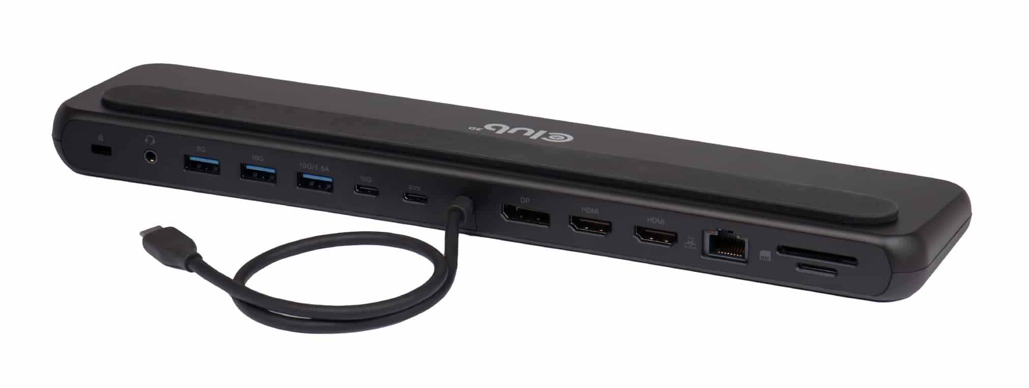 CLUB3D CSV-2541 laptop dock & poortreplicator Docking USB 3.2 Gen 1 (3.1 Gen 1) Type-C Zwart
