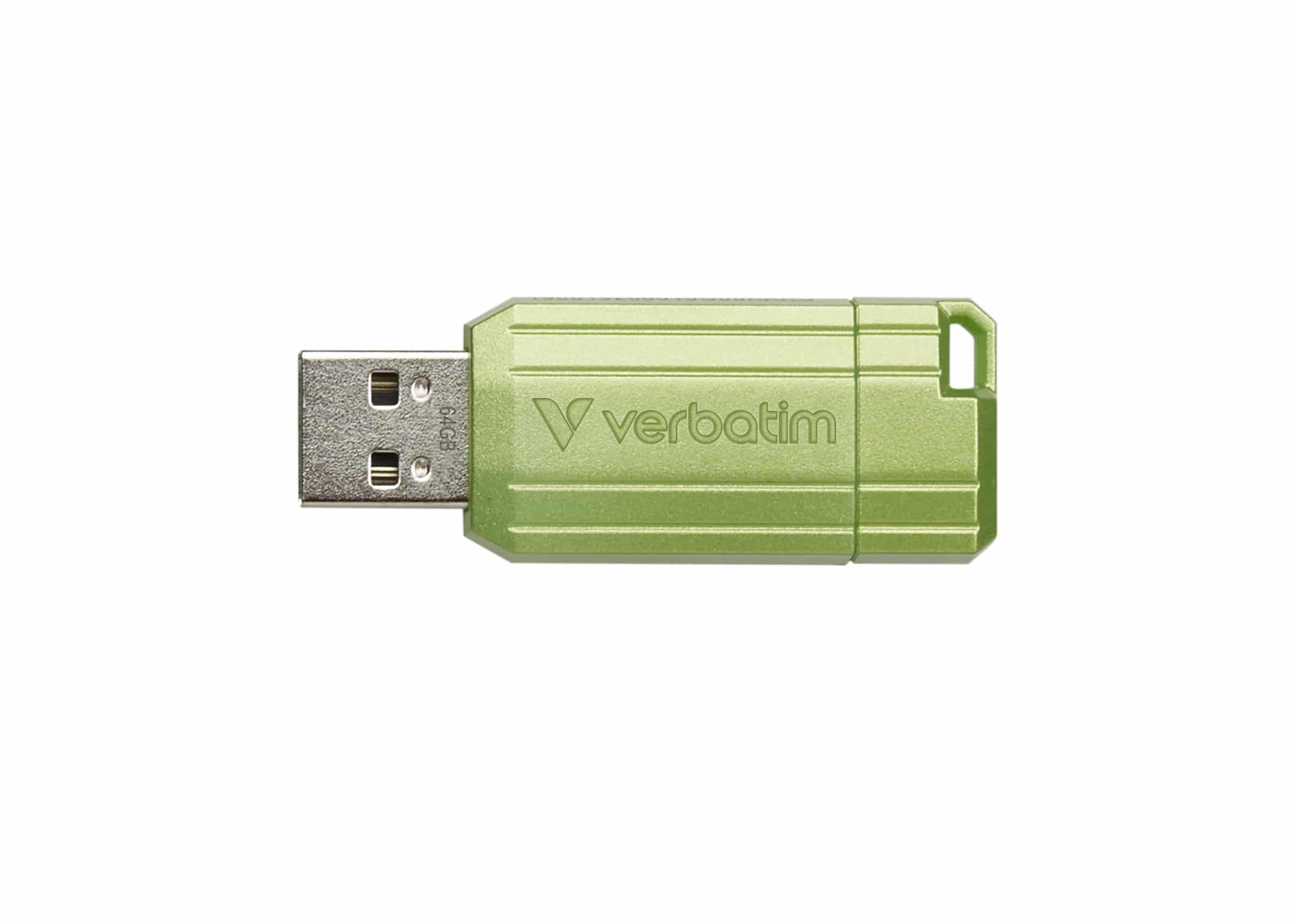 Verbatim Store n Go Pinstripe USB 2.0 Eucalyptus Green 64GB - USB-Stick - 64 GB USB flash drive USB Type-A Blauw - Afbeelding 4