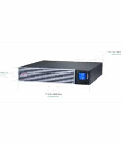 APC Easy UPS On-Line, 2000 VA, lithium-ion, rack/toren 2U, 230 V, 6 IEC C13-aansluitingen, sleuf voor communicatiekaart, inclusief railset Stekkerdoos - Afbeelding 5
