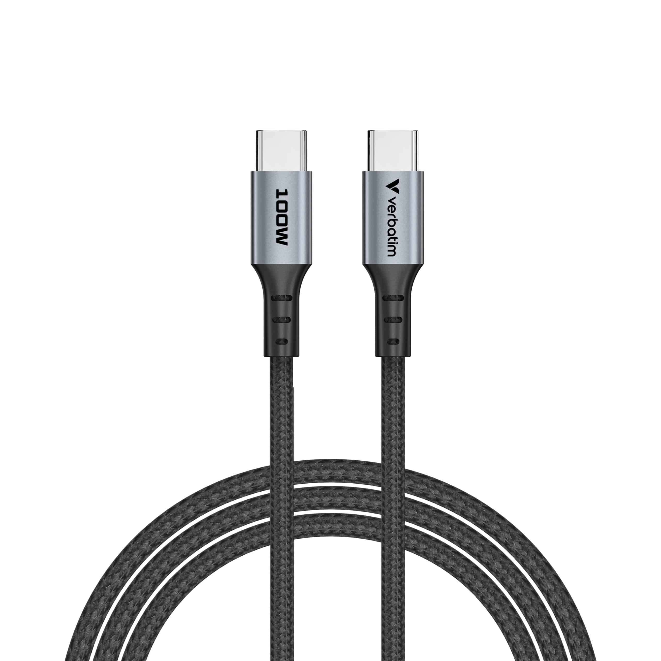 Verbatim Sync & Charge-Kabel - 100W USB-C naar USB-C 120 cm - Afbeelding 3
