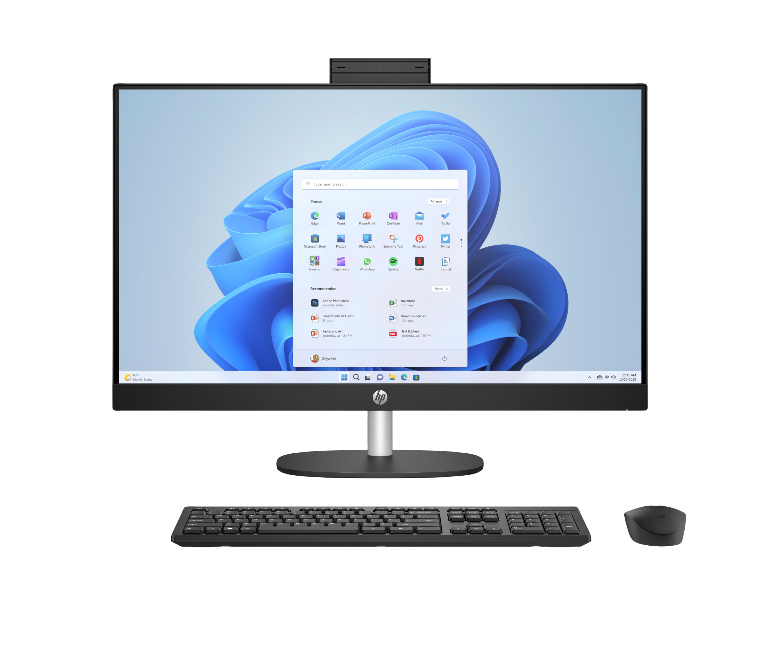 HP All-in-One 27-cr0049nb Intel® Core™ i5 i5-1335U 68,6 cm (27") 1920 x 1080 Pixels Alles-in-één-pc 16 GB DDR4-SDRAM 1 TB SSD Windows 11 Home Wi-Fi 6 (802.11ax) Zwart