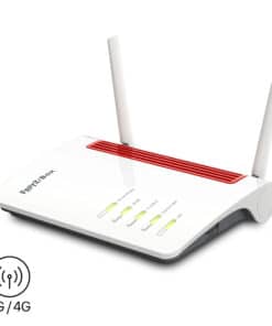 Box AVM 6850 5G v2 International draadloze router Gigabit Ethernet Dual-band (2.4 GHz / 5 GHz) Wit, Rood