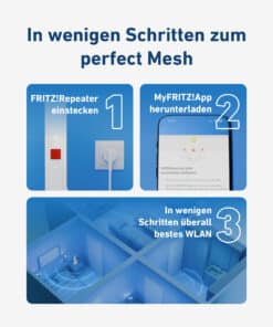 Mesh Set 1700 Dual-band (2.4 GHz / 5 GHz) Wi-Fi 7 (802.11be) Wit, Rood 1 Intern - Afbeelding 4