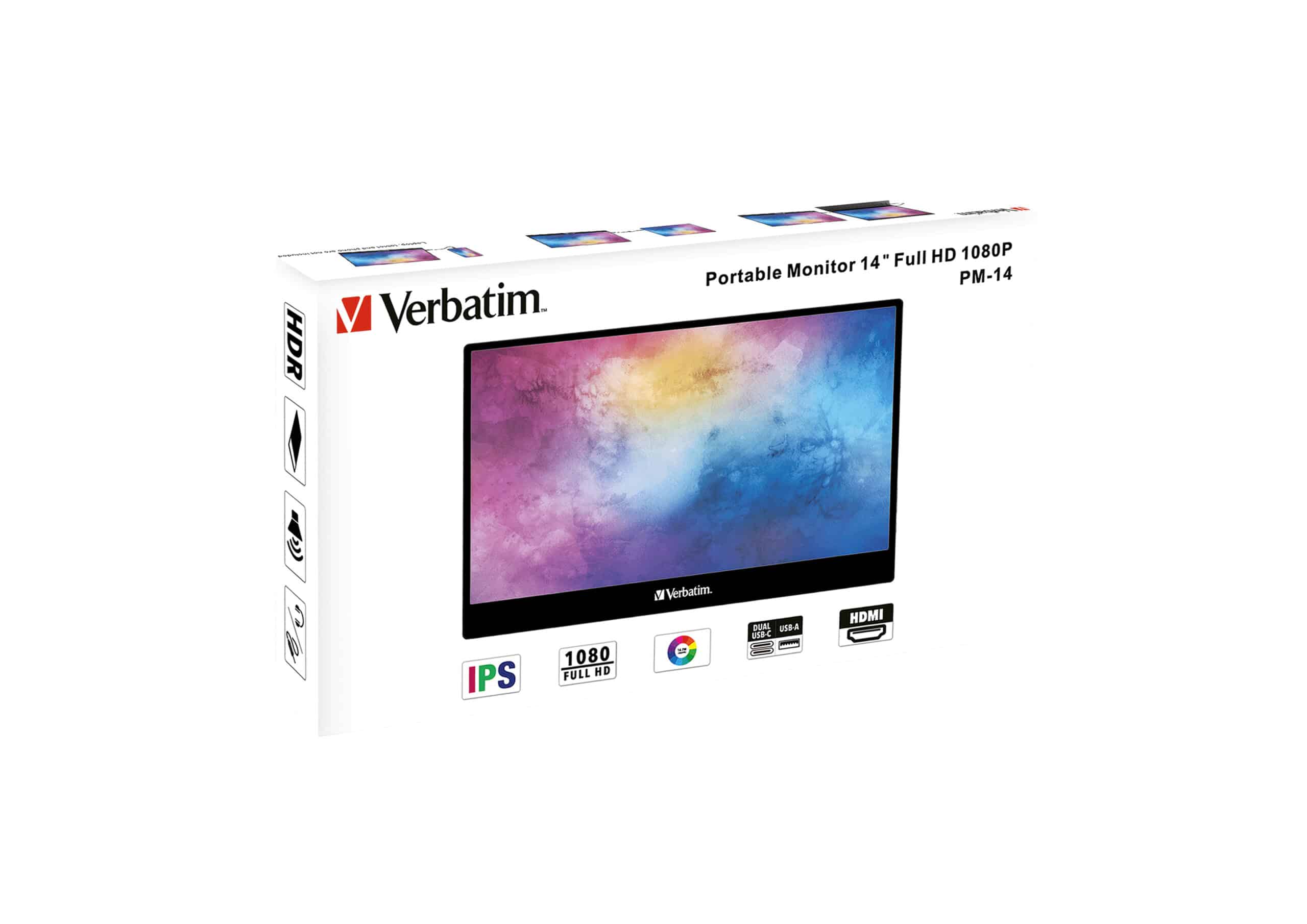 Verbatim 49590 computer monitor 35,6 cm (14") 1920 x 1080 Pixels Full HD LCD Zwart - Afbeelding 5