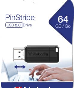 Verbatim PinStripe - USB-Stick64 GB - Zwart - Afbeelding 3