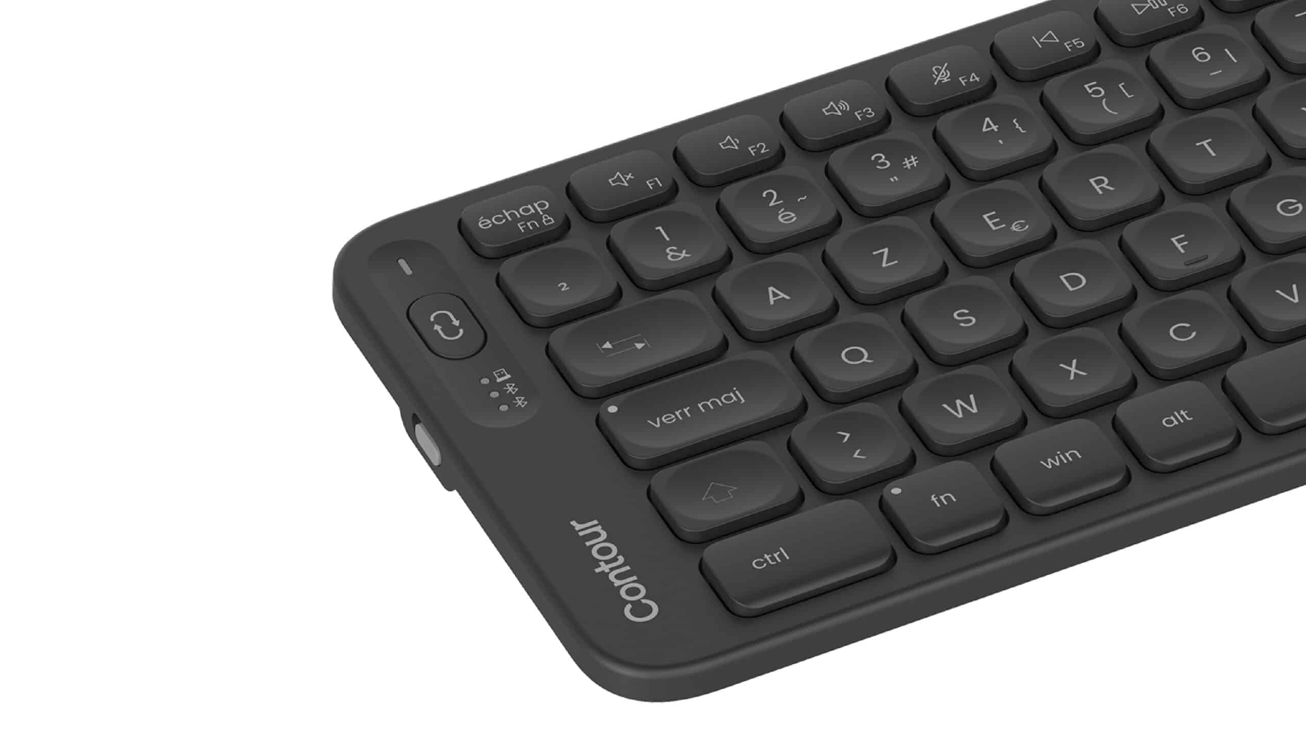 Contour Design Balance toetsenbord Kantoor RF-draadloos + Bluetooth AZERTY Frans Zwart - Afbeelding 3