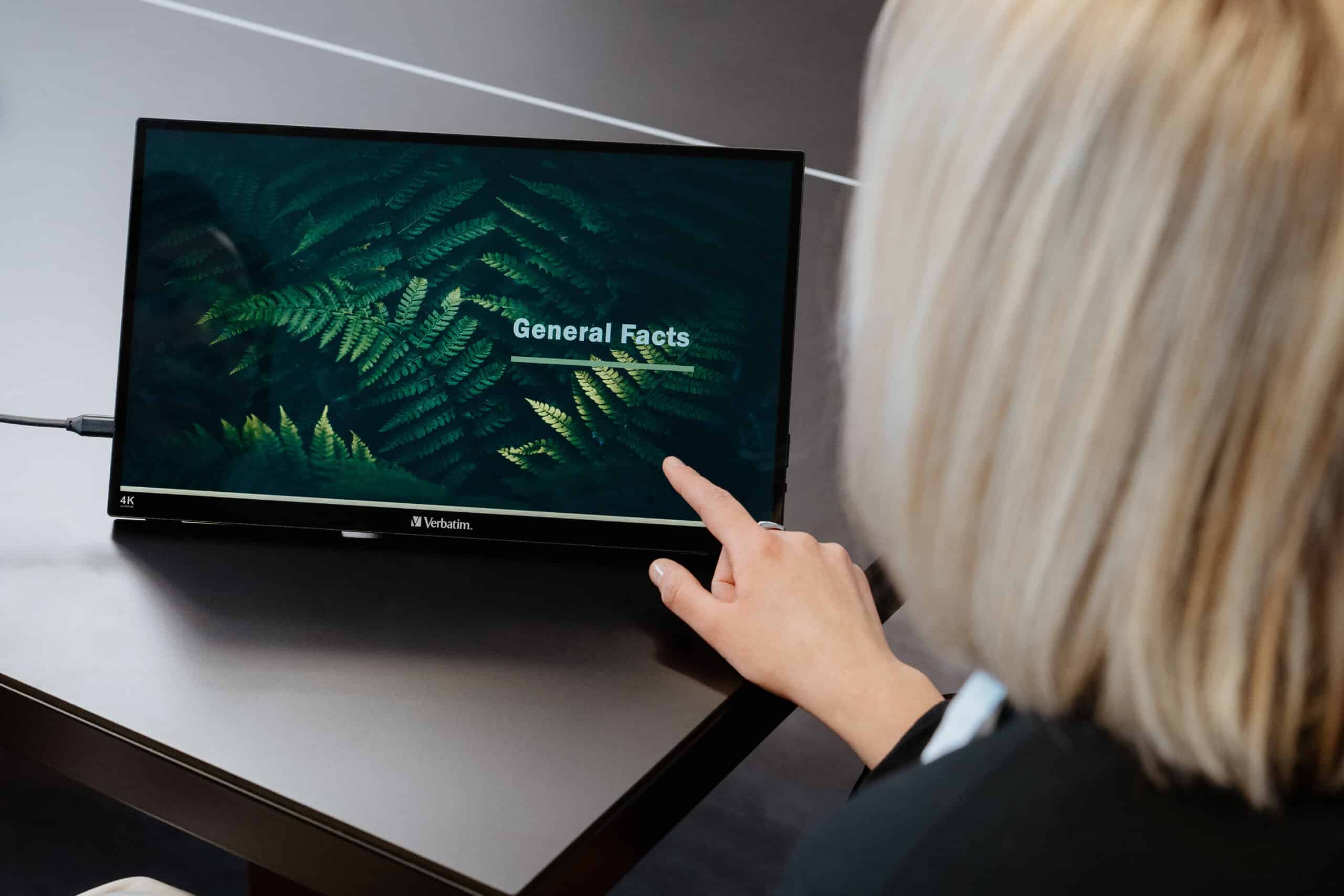 Verbatim Draagbaar aanraakscherm Ultra HD 4K - 15,6” Monitor - Afbeelding 2