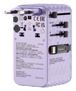 Verbatim Charge 'n' Travel 70W Universeel Paars AC Snel opladen Binnen