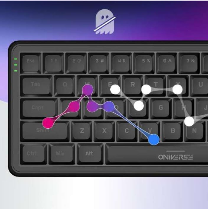 Oniverse Magnus toetsenbord Gamen USB Wit - Afbeelding 2