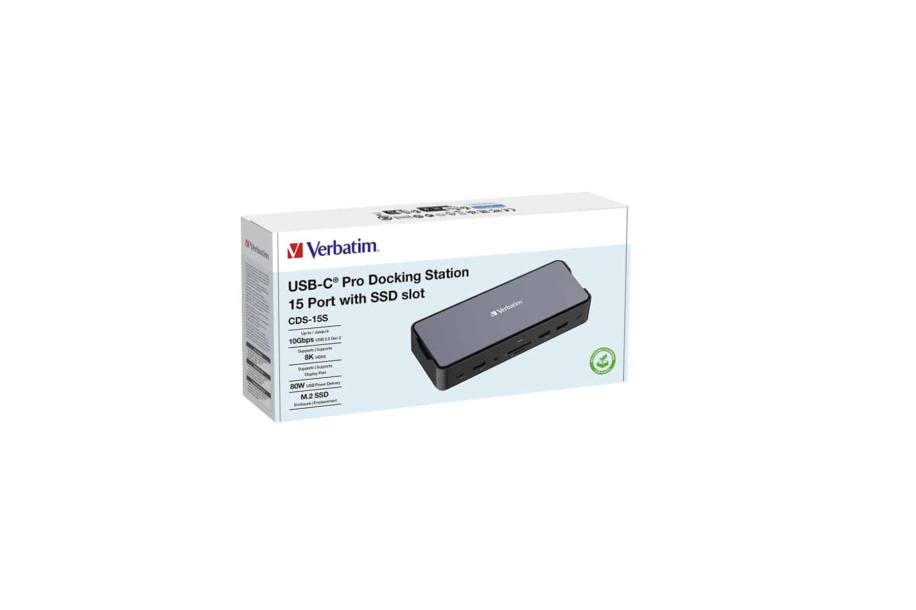Verbatim USB-C Pro docking station CDS-15S: 15 poorten met SSD-sleuf - Afbeelding 4