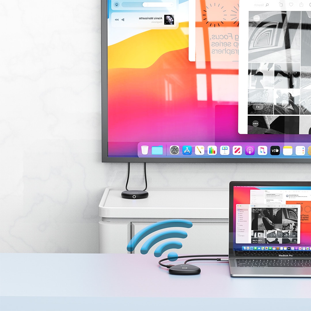 Verbatim Share My Screen 4K USB-C draadloze schermadapter met hub WDA-02 - Afbeelding 3