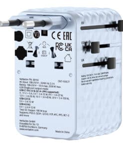 Verbatim 30192 oplader voor mobiele apparatuur Universeel Blauw AC Snel opladen Binnen