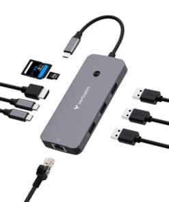 Verbatim CMH-09 USB Type-C 10000 Mbit/s Zilver