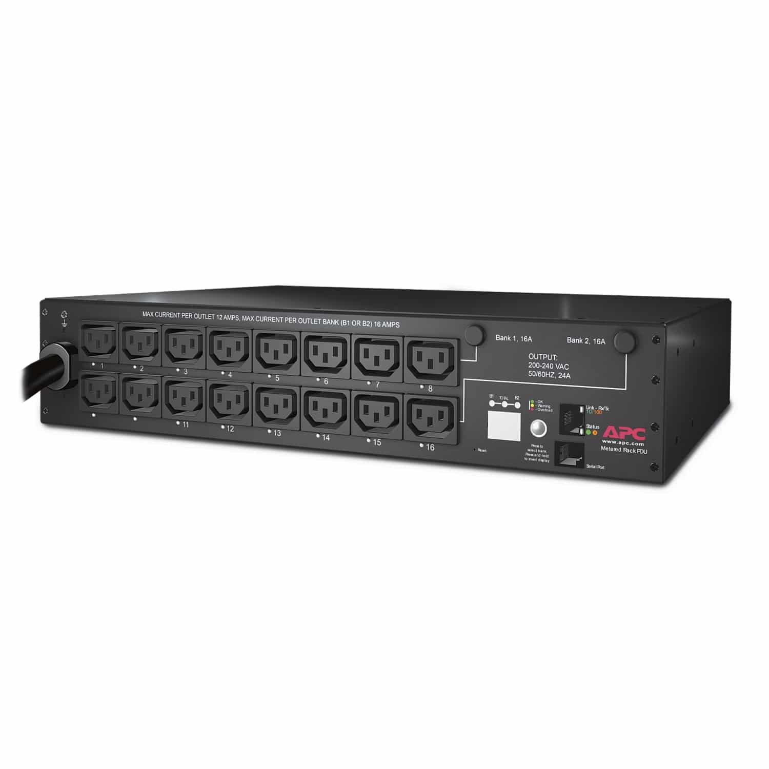 APC Rack PDU, geschakeld, 2U, 30A, 208V, (16)C13
