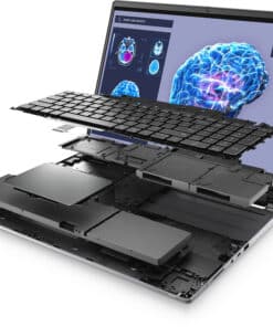 DELL Precision 7680 Intel Core i7-13850HX Mobiel werkstation 40,6 cm (16") Full HD+ 32 GB DDR5-SDRAM 1 TB SSD NVIDIA RTX 2000 Ada Wi-Fi 6E (802.11ax) Windows 11 Pro Belgisch Grijs - Afbeelding 5