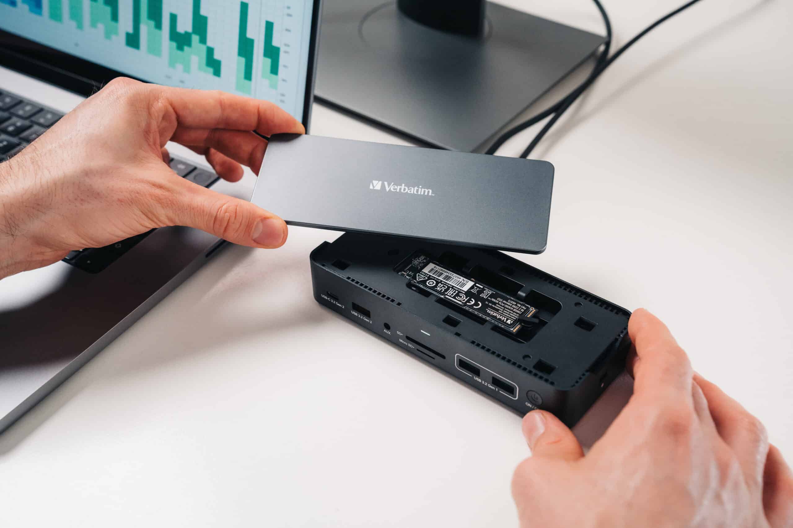 Verbatim USB-C Pro docking station CDS-15SSD: 15 poorten met SSD - Afbeelding 7