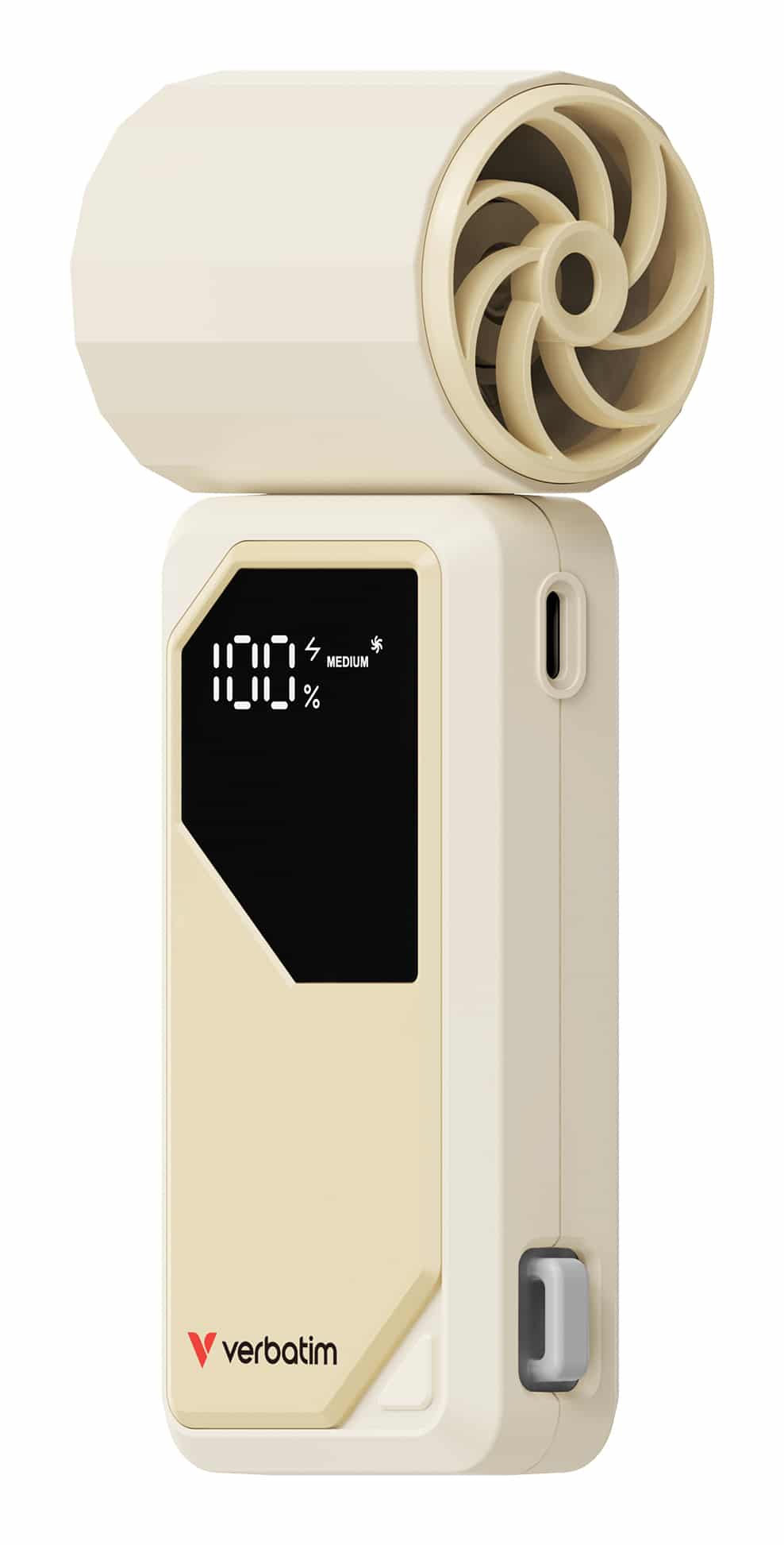 Verbatim Cool 'n' Go AirJet Handventilator - Wit/Zilver - Afbeelding 4