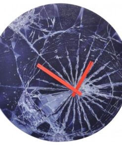NeXtime klok 8147 Crash, Ø43cm, Wall, Blue