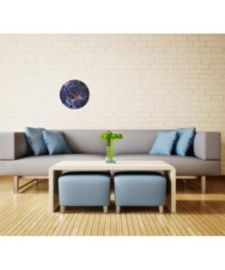 NeXtime klok 8147 Crash, Ø43cm, Wall, Blue - Afbeelding 2