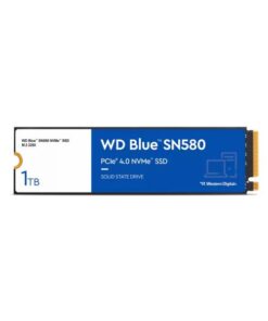 Western Digital WDS100T3B0E SN580 WD Blue SSD, 1 TB, M.2 NVMe, PCIe Gen 4x4, 4150 MB/s