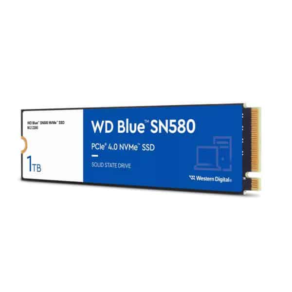Western Digital WDS100T3B0E SN580 WD Blue SSD, 1 TB, M.2 NVMe, PCIe Gen 4x4, 4150 MB/s - Afbeelding 2