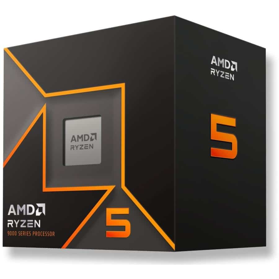 AMD 100-100000718BOX Ryzen 5 9600 Boxed, AM5, 6-Core HT, 3.8/ 5.2 Ghz, DDR5, 32MB, 65W