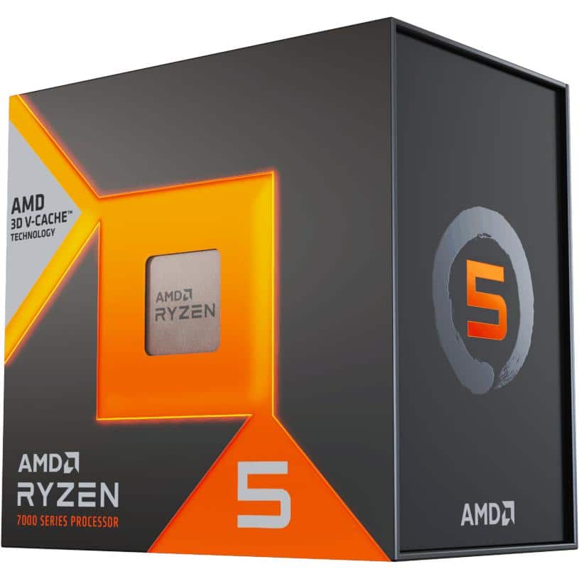 AMD 100-100001904WOF Ryzen 5 7500X3D Box, AM5, 6-Core HT, 4.0/ 4.5 Ghz, 96 MB, 65 W