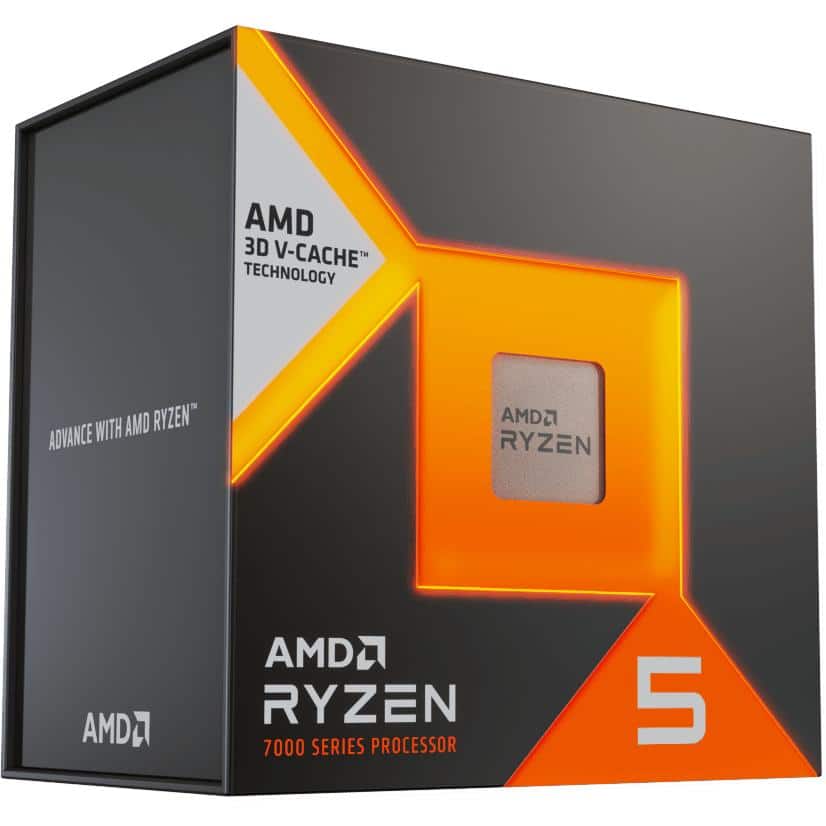 AMD 100-100001904WOF Ryzen 5 7500X3D Box, AM5, 6-Core HT, 4.0/ 4.5 Ghz, 96 MB, 65 W - Afbeelding 2