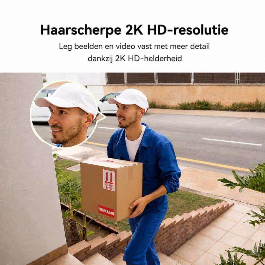 MEARI B1 Video Doorbel, 2K, Smart detection, Alarm notification, Two-Way audio, IP65 - Afbeelding 2