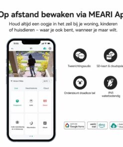MEARI B1 Video Doorbel, 2K, Smart detection, Alarm notification, Two-Way audio, IP65 - Afbeelding 5