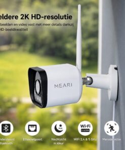 MEARI L1 Plus Outdoor Bullet Camera L1Plus, 2304x1296 p, Smart detect, Full-color Night vision, IP65 - Afbeelding 2