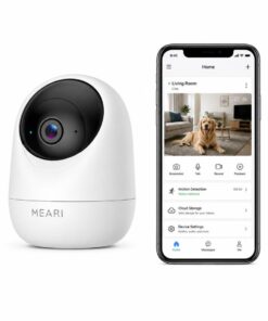 MEARI S1 Plus indoor PTZ 2K Security camera, 2560 x 1440p, Wi-Fi, Ethernet, Bluetooth, IR, MicroSD