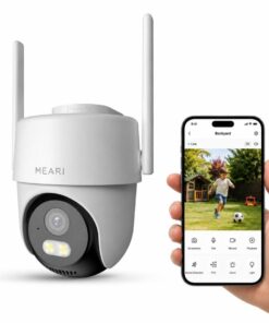MEARI S2 Plus Outdoor Smart PTZ Wi-Fi Camera, 3MP, 2304x1296p, IR 30m, 1/2.8"" CMOS, RJ45, White