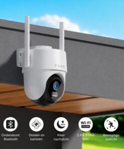 MEARI S2 Plus Outdoor Smart PTZ Wi-Fi Camera, 3MP, 2304x1296p, IR 30m, 1/2.8"" CMOS, RJ45, White - Afbeelding 3