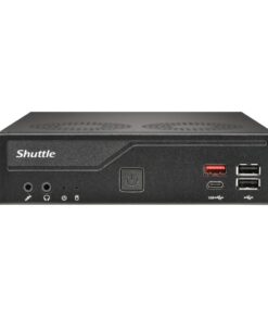 Shuttle DH810S Slim PC Barebone, S1851, DDR5, DP, HDMI, M.2, GBLAN, 8x USB, 1x COM, 24/7
