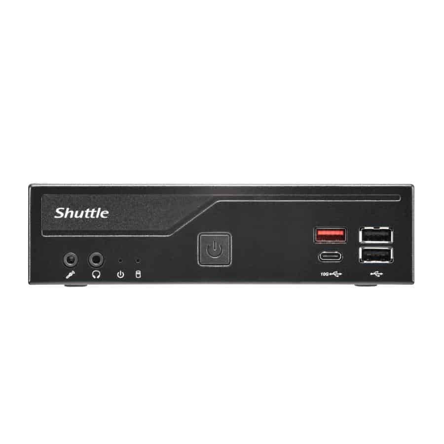 Shuttle DH810S Slim PC Barebone, S1851, DDR5, DP, HDMI, M.2, GBLAN, 8x USB, 1x COM, 24/7 - Afbeelding 2