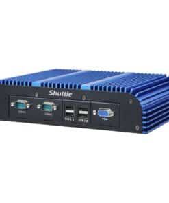 Shuttle BPCAL02-i5WA Industry IoT Box-PC, Core i5-1235U, Win10 IoT, 8GB RAM, 250GB M.2 SSD, 2x LAN, 3x COM, 1xHDMI,1xVGA, 8x USB, DC input 9-36V, ventilatorloos, 24/7 permanent gebruik Desktop