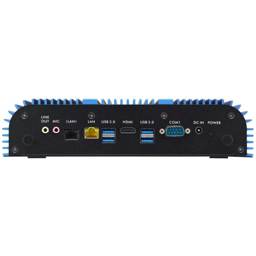 Shuttle BPCAL02-i5WA Industry IoT Box-PC, Core i5-1235U, Win10 IoT, 8GB RAM, 250GB M.2 SSD, 2x LAN, 3x COM, 1xHDMI,1xVGA, 8x USB, DC input 9-36V, ventilatorloos, 24/7 permanent gebruik Desktop - Afbeelding 2