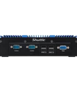 Shuttle BPCAL02-i5WA Industry IoT Box-PC, Core i5-1235U, Win10 IoT, 8GB RAM, 250GB M.2 SSD, 2x LAN, 3x COM, 1xHDMI,1xVGA, 8x USB, DC input 9-36V, ventilatorloos, 24/7 permanent gebruik Desktop - Afbeelding 3