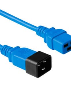 ACT Netsnoer C19 - C20 blauw 1,8 m