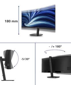 Philips 34B2N3500C/00 computer monitor 86,4 cm (34") 3440 x 1440 Pixels Wide Quad HD LCD Zwart - Afbeelding 3